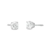 Thumbnail Image 1 of 1.00 CT. T.W. Certified Lab-Created Diamond Solitaire Stud Earrings in 10K White Gold (I/SI2)