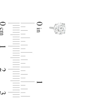 1.00 CT. T.W. Certified Lab-Created Diamond Solitaire Stud Earrings in 10K Gold (I/SI2