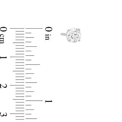 1.00 CT. T.W. Certified Lab-Created Diamond Solitaire Stud Earrings in 10K Gold (I/SI2