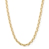 Italian Gold 6.3mm Oval Link Rolo Chain Necklace in Hollow 18K Gold - 18"