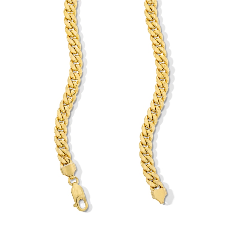 Main Image 2 of 6.05mm Miami Cuban Curb Chain Necklace in Hollow 18K Gold - 22&quot;