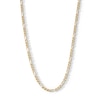 3.5mm Diamond-Cut Figaro Chain Necklace in Hollow 10K Gold - 20”