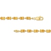 Thumbnail Image 1 of Sideways Oval Citrine Link Bracelet in Sterling Silver with 14K Gold Plate - 7.25"