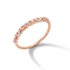 Thumbnail Image 2 of Diamond Accent Leaf Stackable Anniversary Band in 10K Rose Gold