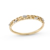 Thumbnail Image 1 of Diamond Accent Leaf Stackable Anniversary Band in 10K Gold