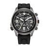 Men’s Citizen Eco-Drive® Promaster Land Black Rubber Strap Watch with Black Dial (Model: JV1007-07E)