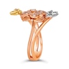 Thumbnail Image 1 of Le Vian® 0.55 CT. T.W. Diamond Flower Bypass Ring in 14K Strawberry Gold®