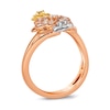 Thumbnail Image 2 of Le Vian® 0.55 CT. T.W. Diamond Flower Bypass Ring in 14K Strawberry Gold®