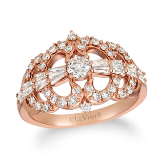 Le Vian® 0.93 CT. T.W. Nude Diamond™ Open Pattern Ring in 14K Strawberry Gold®