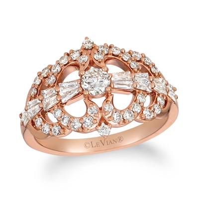 Le Vian® 0.93 CT. T.W. Nude Diamond™ Open Pattern Ring in 14K Strawberry Gold®