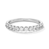 Thumbnail Image 1 of 0.60 CT. T.W. Diamond Twelve Stone Scallop Edge Anniversary Band in 10K White Gold