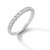 Thumbnail Image 3 of 0.60 CT. T.W. Diamond Twelve Stone Scallop Edge Anniversary Band in 10K White Gold