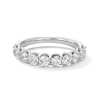 1.20 CT. T.W. Diamond Ten Stone Scallop Edge Anniversary Band in 10K Gold