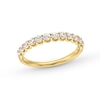 Thumbnail Image 0 of 0.60 CT. T.W. Diamond Twelve Stone Scallop Edge Anniversary Band in 10K Gold