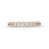 Thumbnail Image 3 of 0.60 CT. T.W. Diamond Twelve Stone Scallop Edge Anniversary Band in 10K Gold