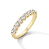 Thumbnail Image 3 of 0.80 CT. T.W. Diamond Ten Stone Scallop Edge Anniversary Band in 10K Gold