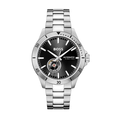 Men's Hugo Boss Troper Automatic Watch with Black Dial (Model: 1514202)