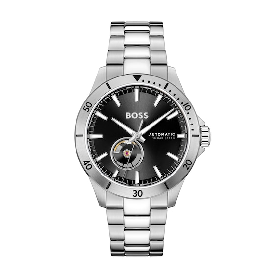 Men's Hugo Boss Troper Automatic Watch with Black Dial (Model: 1514202)