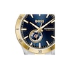 Men's Hugo Boss Troper Two-Tone IP Automatic Watch with Blue Dial (Model: 1514201)