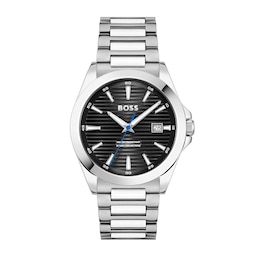 Men's Hugo Boss Strike Watch with Textured Black Dial (Model: 1514170)