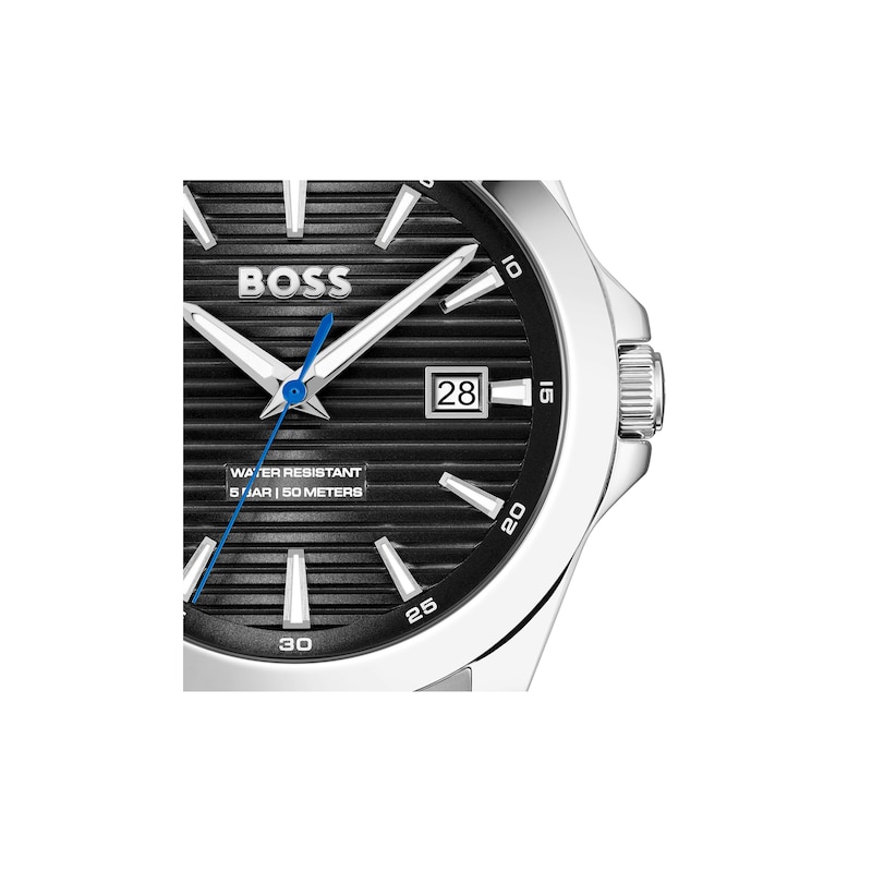 Main Image 4 of Men's Hugo Boss Strike Watch with Textured Black Dial (Model: 1514170)