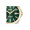 Thumbnail Image 4 of Men's Hugo Boss Strike Two-Tone IP Watch with Textured Green Dial (Model: 1514173)