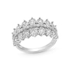 Thumbnail Image 0 of 1.00 CT. T.W. Diamond Graduated Triple Row Anniversary Band in 10K White Gold