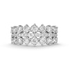 Thumbnail Image 2 of 1.00 CT. T.W. Diamond Graduated Triple Row Anniversary Band in 10K White Gold