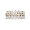 Thumbnail Image 3 of 0.50 CT. T.W. Diamond Graduated Triple Row Anniversary Band in 10K Gold