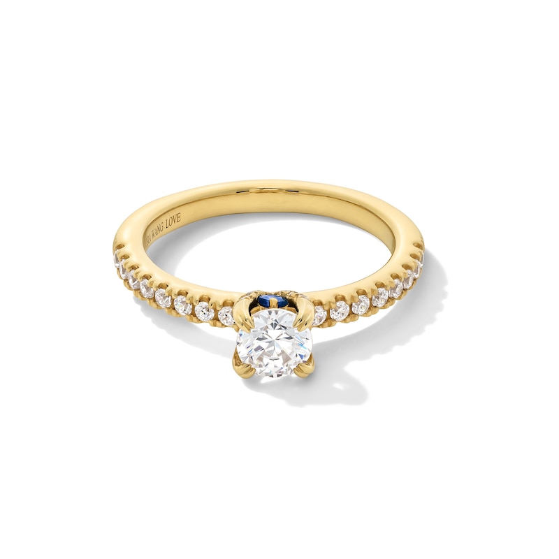 Vera Wang Love Collection 0.69 CT. T.W. Certified Diamond Engagement Ring in 18K Gold (F/SI2)