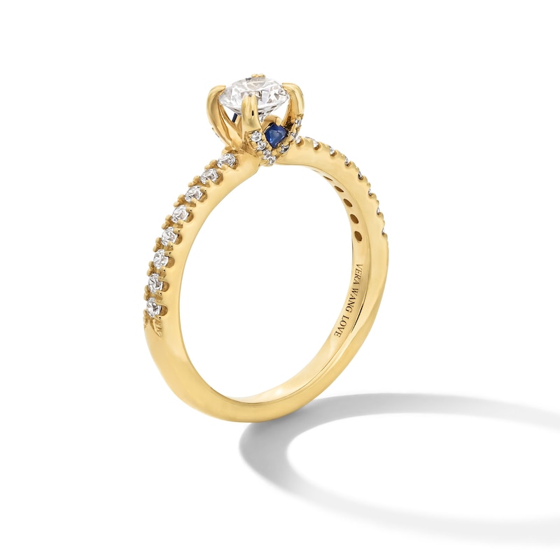 Vera Wang Love Collection 0.69 CT. T.W. Certified Diamond Engagement Ring in 18K Gold (F/SI2)