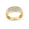 Thumbnail Image 0 of 0.20 CT. T.W. Diamond Miracle Double Row Anniversary Band in 10K Gold