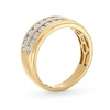 0.20 CT. T.W. Diamond Miracle Double Row Anniversary Band in 10K Gold