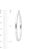 Thumbnail Image 1 of 50.0mm Square Tube Hoop Earrings in Hollow Sterling Silver