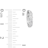 Thumbnail Image 2 of 0.50 CT. T.W. Certified Lab-Created Diamond Four Stone Huggie Hoop Earrings in 10K White Gold (F/SI2)