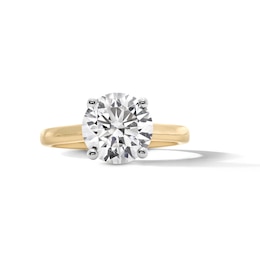 3.06 CT. T.W. Certified Lab-Created Diamond Solitaire Engagement Ring in 14K Gold (F/VS2)