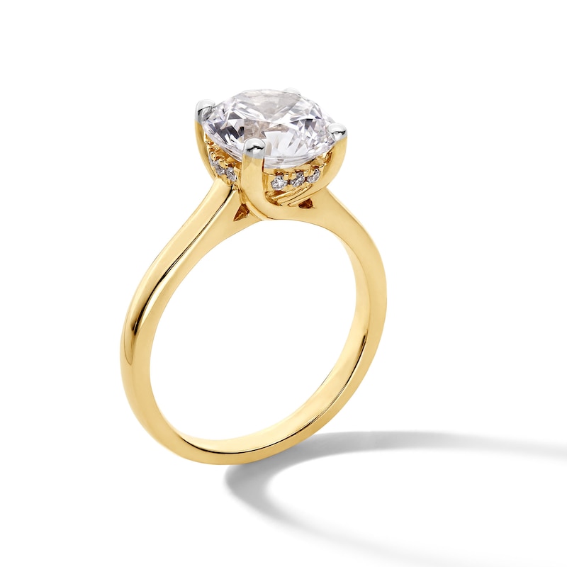 Main Image 3 of 3.06 CT. T.W. Certified Lab-Created Diamond Solitaire Engagement Ring in 14K Gold (F/VS2)