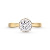 Thumbnail Image 2 of 1.40 CT. T.W. Certified Lab-Created Diamond Frame Engagement Ring in 14K Gold (F/SI2)