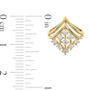 Thumbnail Image 1 of 0.30 CT. T.W. Certified Lab-Created Diamond Motif Stud Earrings in 18K Gold (F/SI2)