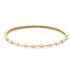 Thumbnail Image 0 of 1.00 CT. T.W. Certified Lab-Created Diamond Station Bangle in 18K Gold (F/SI2) - 7.25"