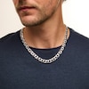 Thumbnail Image 2 of 1.00 CT. T.W. Certified Lab-Created Diamond Curb Chain Necklace in Hollow Sterling Silver (I/SI2) - 20”