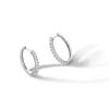 1.00 CT. T.W. Certified Lab-Created Diamond Hoop Earrings in Sterling Silver (F/SI2)