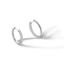 1.00 CT. T.W. Certified Lab-Created Diamond Hoop Earrings in Sterling Silver (F/SI2)