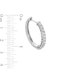 1.00 CT. T.W. Certified Lab-Created Diamond Hoop Earrings in Sterling Silver (F/SI2)