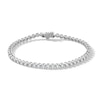 Thumbnail Image 1 of 3.00 CT. T.W. Certified Lab-Created Diamond Tennis Bracelet in Sterling Silver (F/SI2)