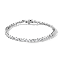 3.00 CT. T.W. Certified Lab-Created Diamond Tennis Bracelet in Sterling Silver (F/SI2)