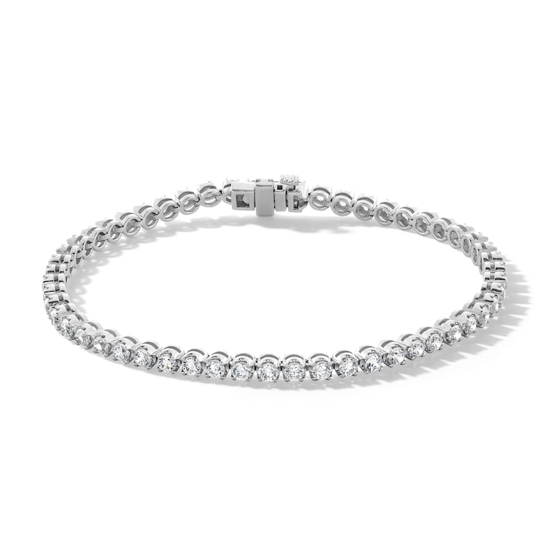 Main Image 1 of 3.00 CT. T.W. Certified Lab-Created Diamond Tennis Bracelet in Sterling Silver (F/SI2)