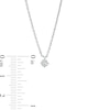 0.20 CT. Certified Lab-Created Diamond Solitaire Pendant in Sterling Silver (F/SI2)