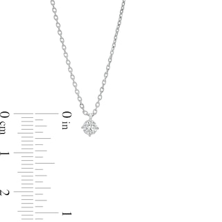 0.20 CT. Certified Lab-Created Diamond Solitaire Pendant in Sterling Silver (F/SI2)