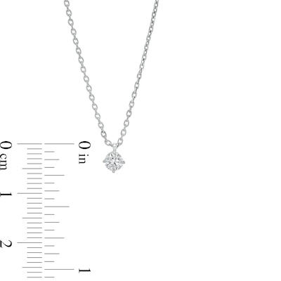 0.20 CT. Certified Lab-Created Diamond Solitaire Pendant in Sterling Silver (F/SI2)